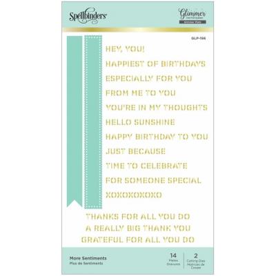 Spellbinders Hot Foil Plates - More Sentiments